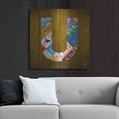 Luxe Metal Art 'U' by Design Turnpike, Metal Wall Art,36x36