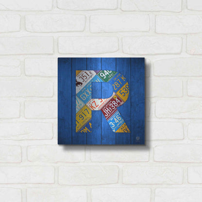 Luxe Metal Art 'R' by Design Turnpike, Metal Wall Art,12x12