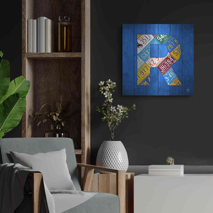 Luxe Metal Art 'R' by Design Turnpike, Metal Wall Art,24x24