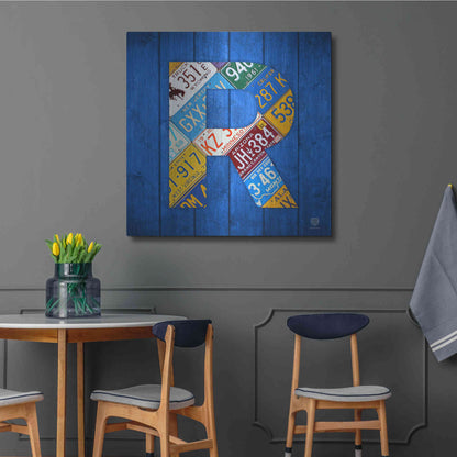 Luxe Metal Art 'R' by Design Turnpike, Metal Wall Art,36x36