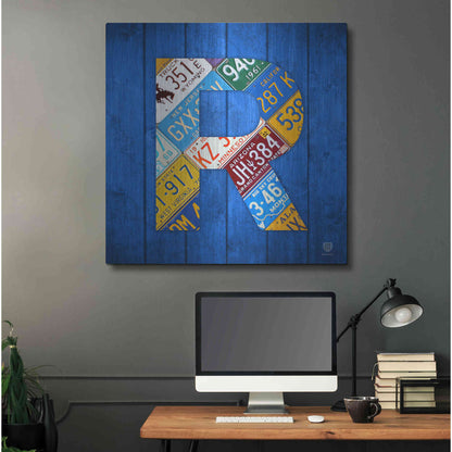 Luxe Metal Art 'R' by Design Turnpike, Metal Wall Art,36x36