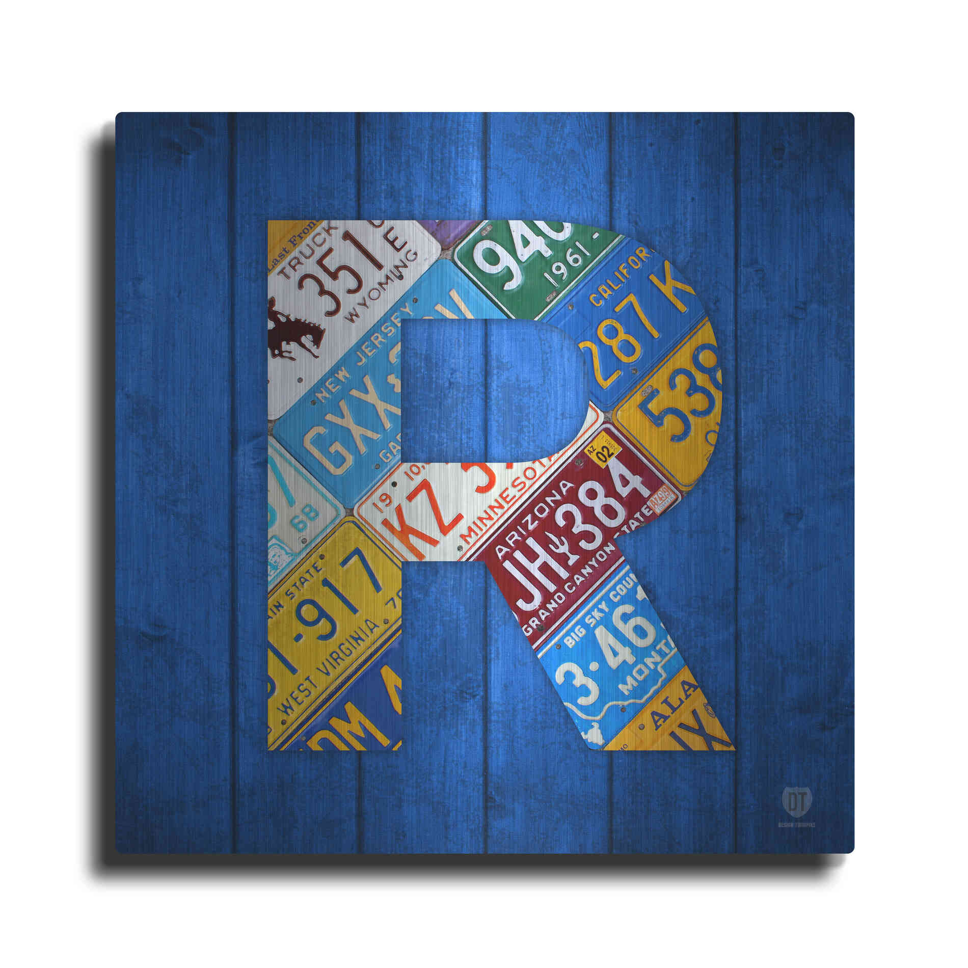 Luxe Metal Art 'R' by Design Turnpike, Metal Wall Art