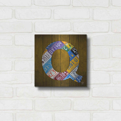 Luxe Metal Art 'Q' by Design Turnpike, Metal Wall Art,12x12
