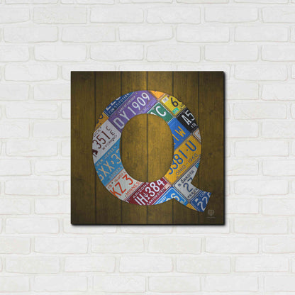 Luxe Metal Art 'Q' by Design Turnpike, Metal Wall Art,24x24