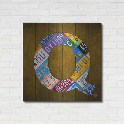 Luxe Metal Art 'Q' by Design Turnpike, Metal Wall Art,36x36