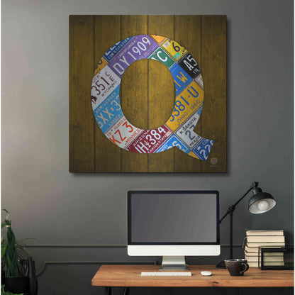 Luxe Metal Art 'Q' by Design Turnpike, Metal Wall Art,36x36