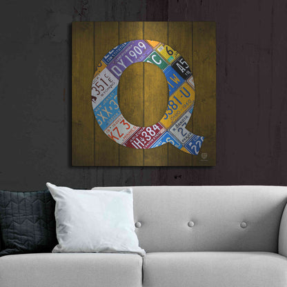Luxe Metal Art 'Q' by Design Turnpike, Metal Wall Art,36x36