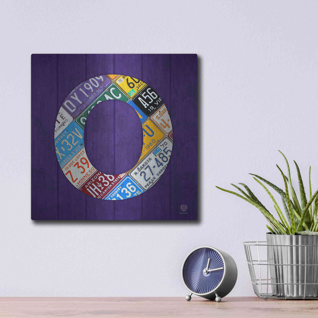 Luxe Metal Art 'O' by Design Turnpike, Metal Wall Art,12x12