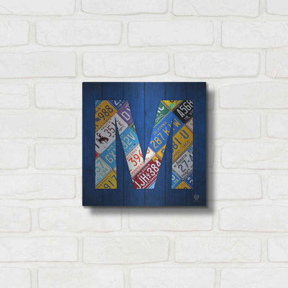 Luxe Metal Art 'M' by Design Turnpike, Metal Wall Art,12x12