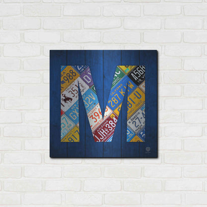 Luxe Metal Art 'M' by Design Turnpike, Metal Wall Art,24x24