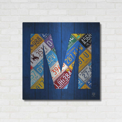 Luxe Metal Art 'M' by Design Turnpike, Metal Wall Art,36x36