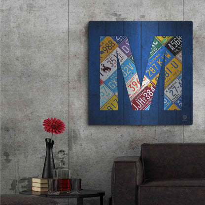 Luxe Metal Art 'M' by Design Turnpike, Metal Wall Art,36x36