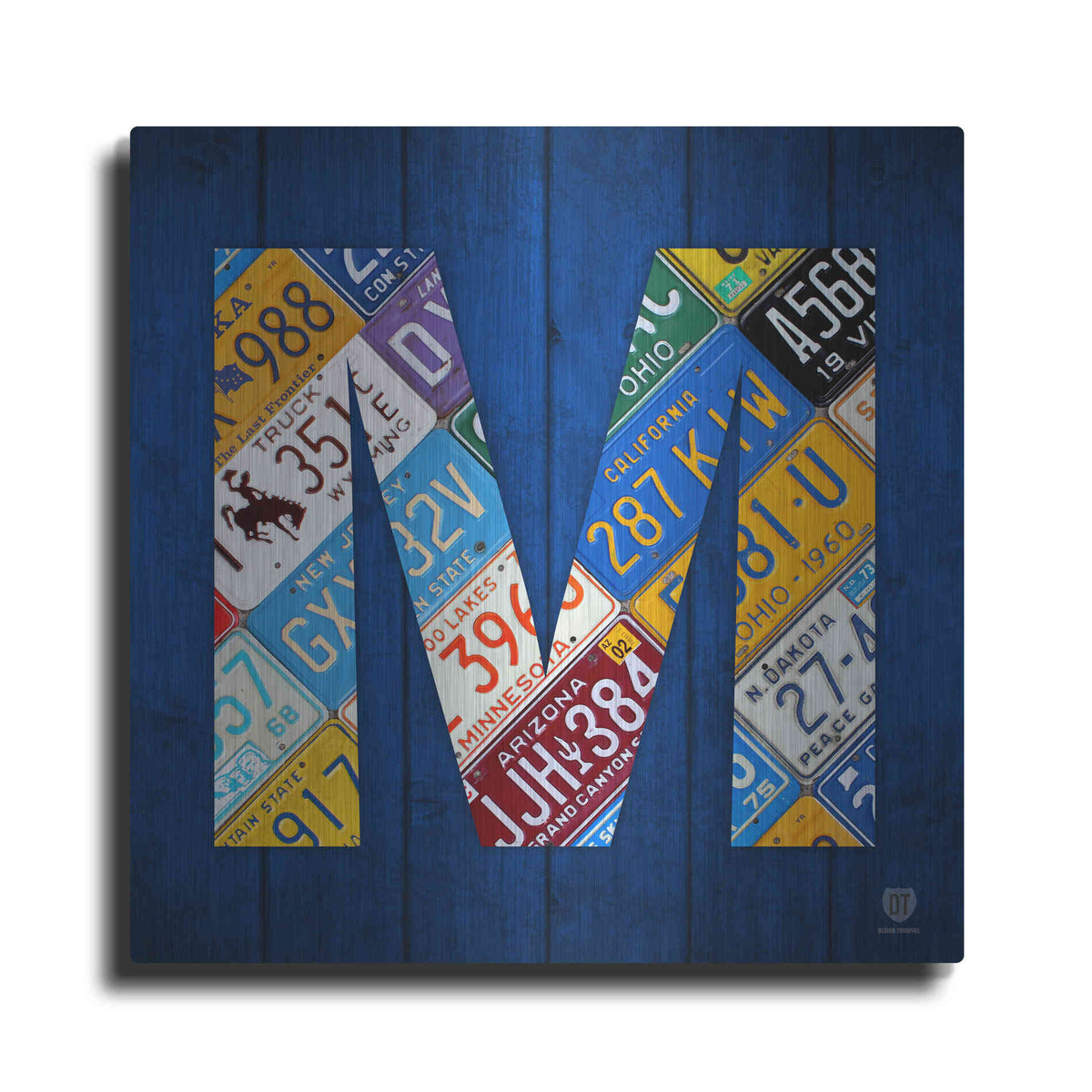 Luxe Metal Art 'M' by Design Turnpike, Metal Wall Art