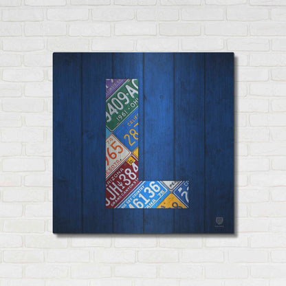 Luxe Metal Art 'L' by Design Turnpike, Metal Wall Art,36x36