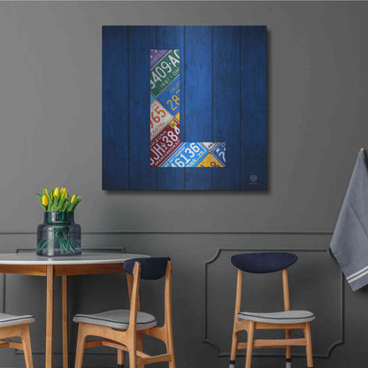 Luxe Metal Art 'L' by Design Turnpike, Metal Wall Art,36x36