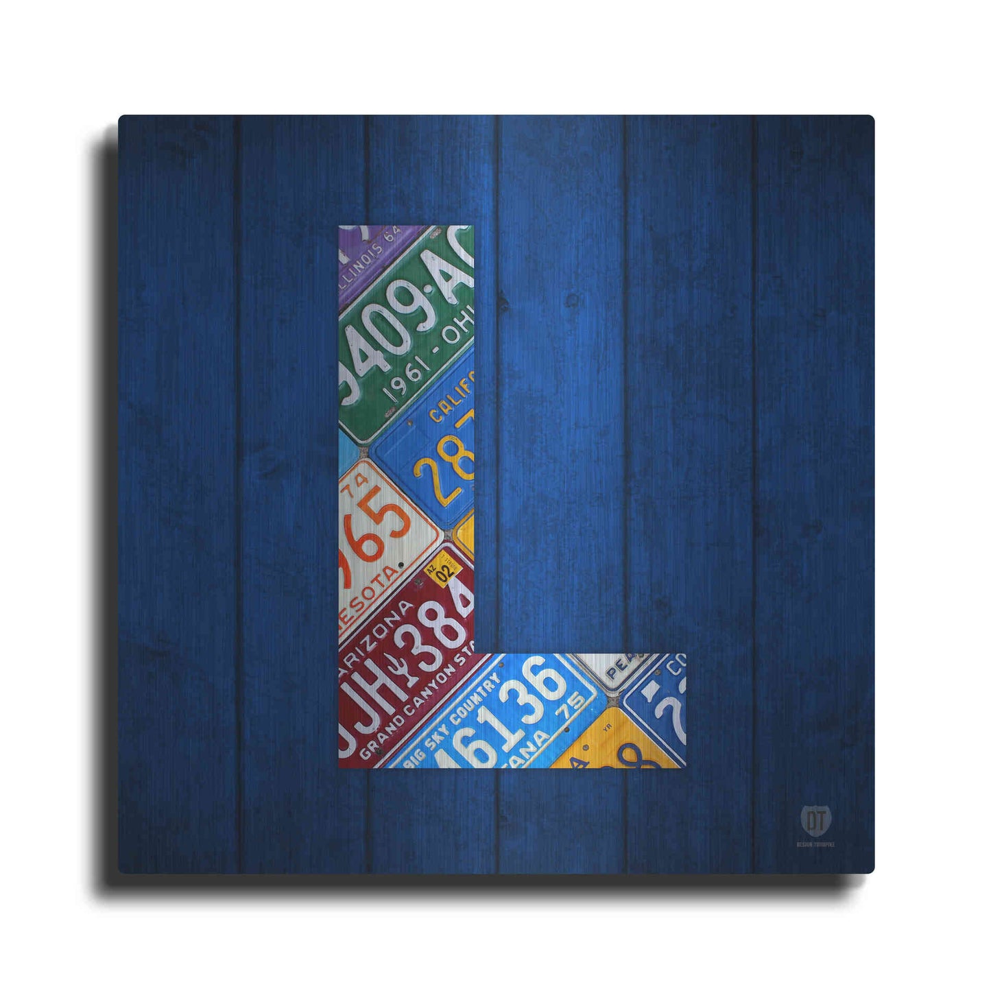 Luxe Metal Art 'L' by Design Turnpike, Metal Wall Art