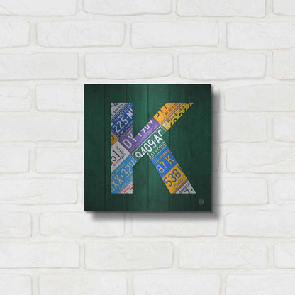 Luxe Metal Art 'K' by Design Turnpike, Metal Wall Art,12x12