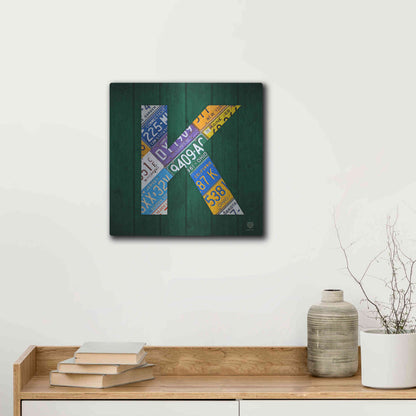 Luxe Metal Art 'K' by Design Turnpike, Metal Wall Art,12x12