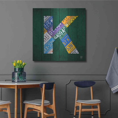 Luxe Metal Art 'K' by Design Turnpike, Metal Wall Art,36x36