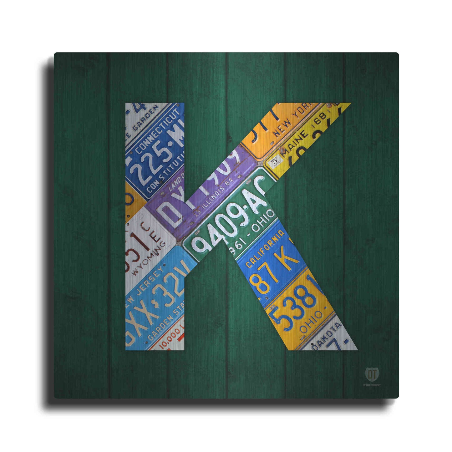 Luxe Metal Art 'K' by Design Turnpike, Metal Wall Art