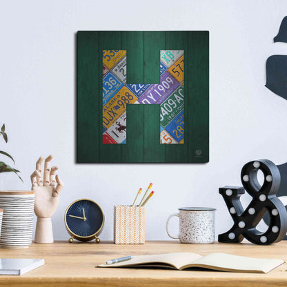 Luxe Metal Art 'H' by Design Turnpike, Metal Wall Art,12x12