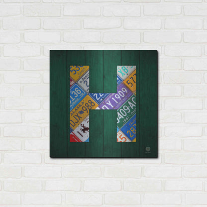 Luxe Metal Art 'H' by Design Turnpike, Metal Wall Art,24x24