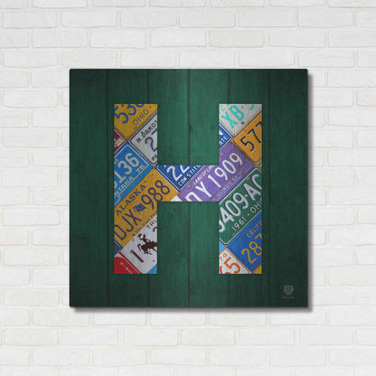 Luxe Metal Art 'H' by Design Turnpike, Metal Wall Art,36x36