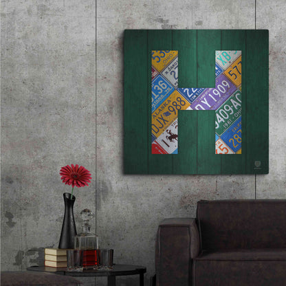 Luxe Metal Art 'H' by Design Turnpike, Metal Wall Art,36x36