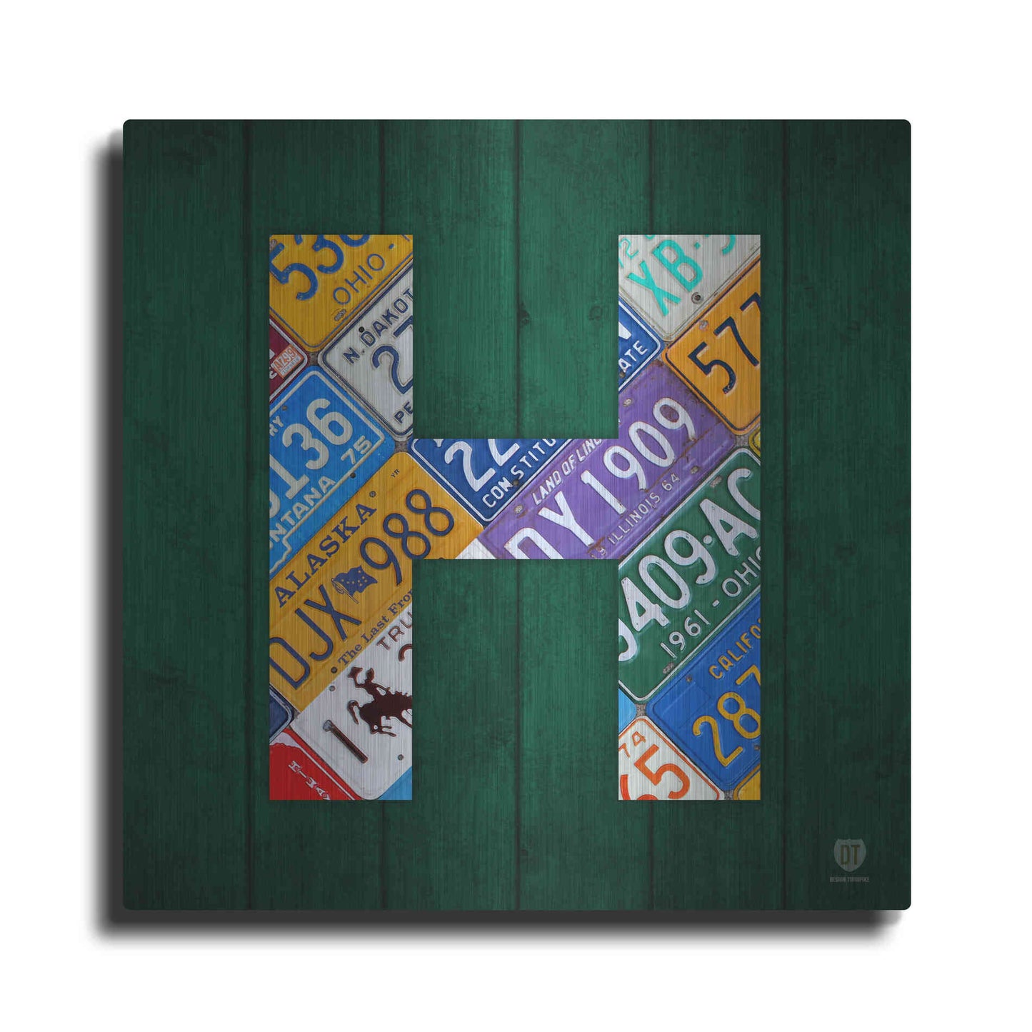 Luxe Metal Art 'H' by Design Turnpike, Metal Wall Art