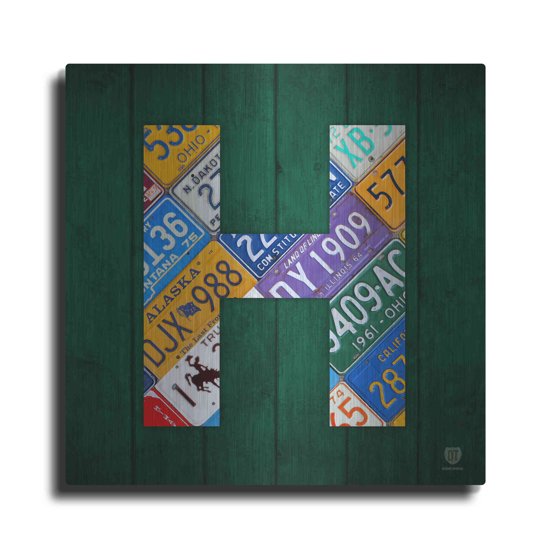 Luxe Metal Art 'H' by Design Turnpike, Metal Wall Art