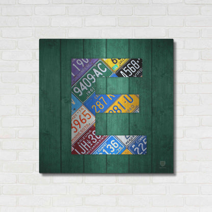 Luxe Metal Art 'E' by Design Turnpike, Metal Wall Art,36x36