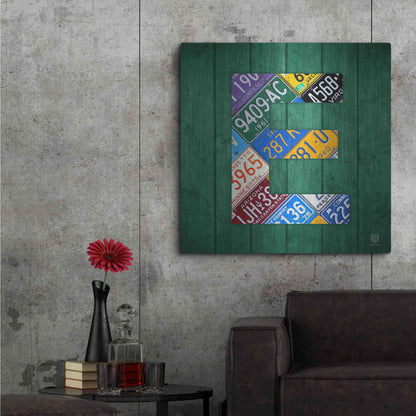 Luxe Metal Art 'E' by Design Turnpike, Metal Wall Art,36x36
