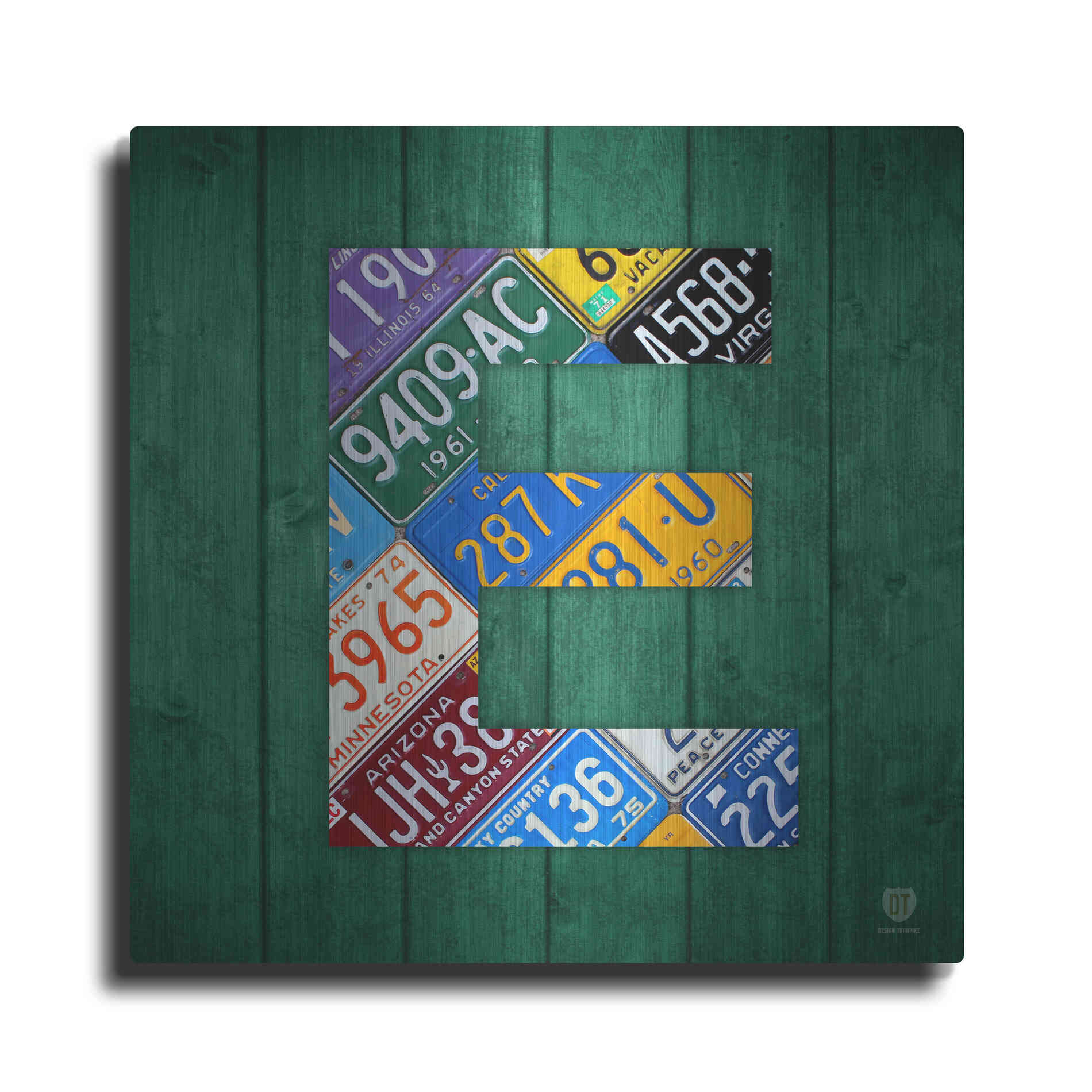 Luxe Metal Art 'E' by Design Turnpike, Metal Wall Art