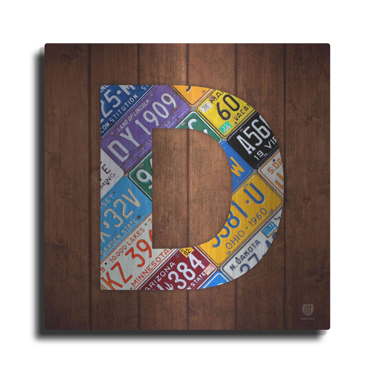 Luxe Metal Art 'D' by Design Turnpike, Metal Wall Art