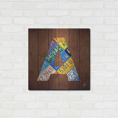 Luxe Metal Art 'A' by Design Turnpike, Metal Wall Art,24x24