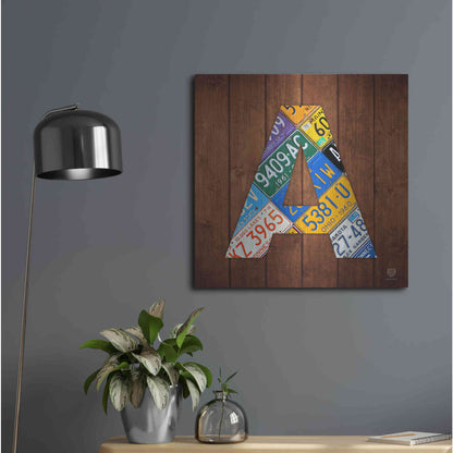 Luxe Metal Art 'A' by Design Turnpike, Metal Wall Art,24x24