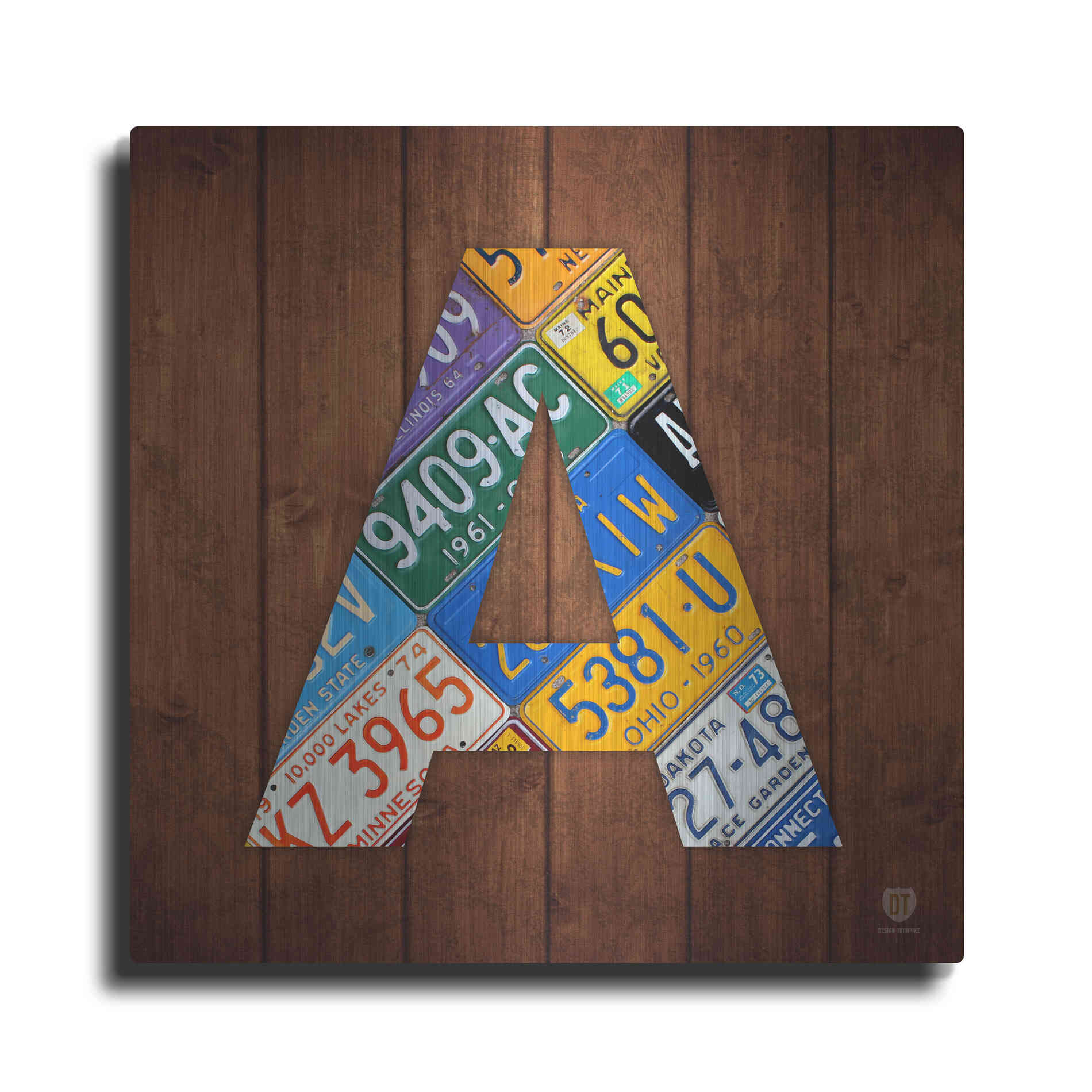 Luxe Metal Art 'A' by Design Turnpike, Metal Wall Art