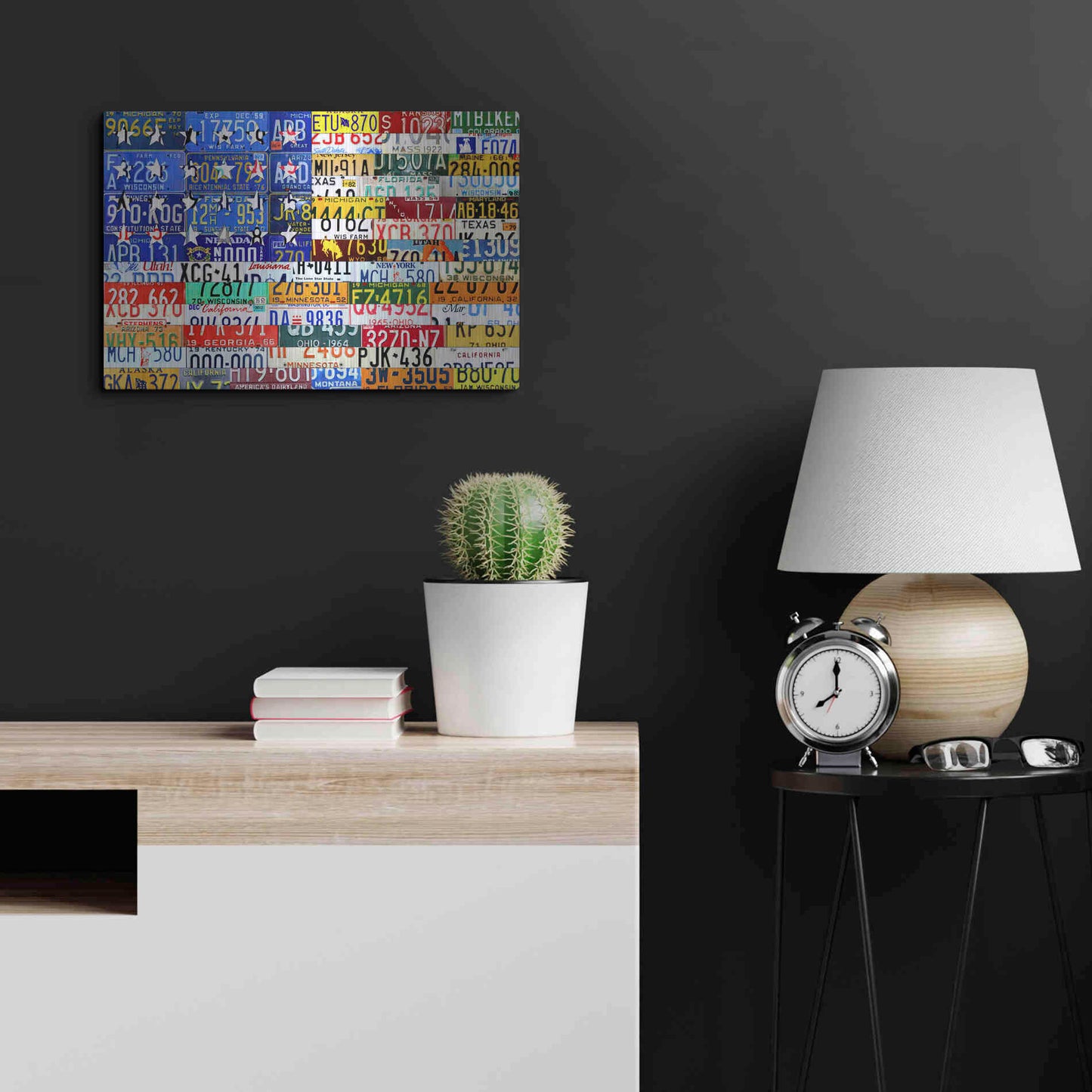 Luxe Metal Art 'Scrap Flag' by Design Turnpike, Metal Wall Art,24x16