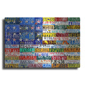 Luxe Metal Art 'Scrap Flag' by Design Turnpike, Metal Wall Art