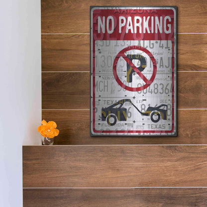 Luxe Metal Art 'No Parking' by Design Turnpike, Metal Wall Art,12x16