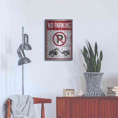 Luxe Metal Art 'No Parking' by Design Turnpike, Metal Wall Art,16x24