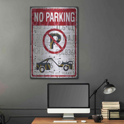 Luxe Metal Art 'No Parking' by Design Turnpike, Metal Wall Art,24x36