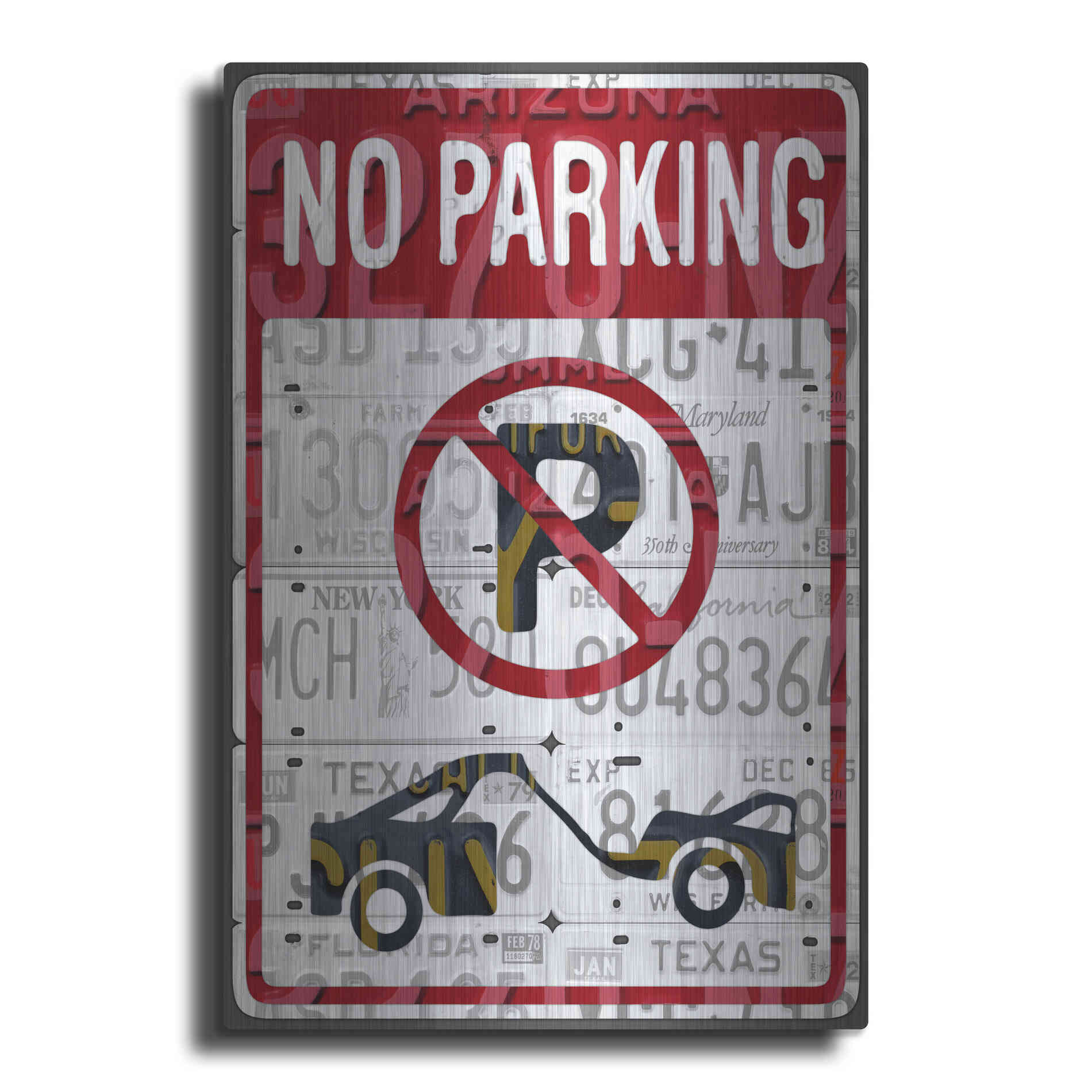 Luxe Metal Art 'No Parking' by Design Turnpike, Metal Wall Art