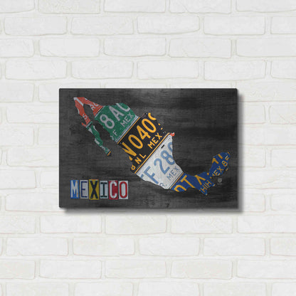 Luxe Metal Art 'Mexico Done Gray' by Design Turnpike, Metal Wall Art,24x16