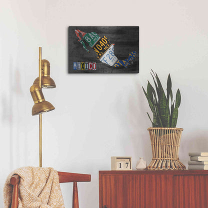 Luxe Metal Art 'Mexico Done Gray' by Design Turnpike, Metal Wall Art,24x16