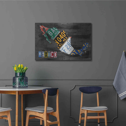 Luxe Metal Art 'Mexico Done Gray' by Design Turnpike, Metal Wall Art,36x24