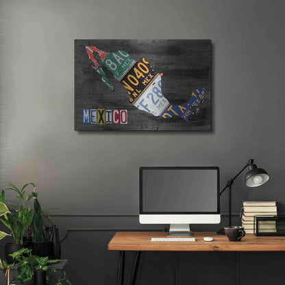 Luxe Metal Art 'Mexico Done Gray' by Design Turnpike, Metal Wall Art,36x24