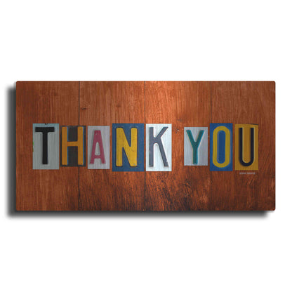 Luxe Metal Art 'Thank You' by Design Turnpike, Metal Wall Art