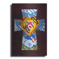 Luxe Metal Art 'License Plate Art Heart Cross' by Design Turnpike, Metal Wall Art