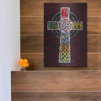 Luxe Metal Art 'License Plate Art Celtic Cross' by Design Turnpike, Metal Wall Art,12x16